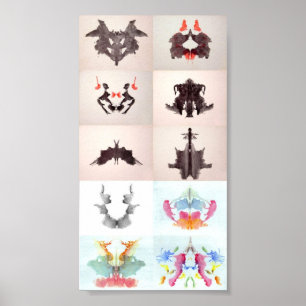 Poster L'encre d'essai de Rorschach éponge chacun des 10