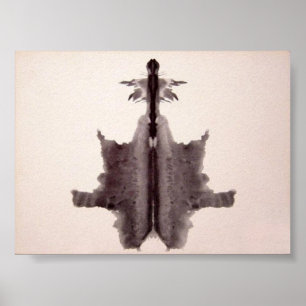 Poster L'encre d'essai de Rorschach éponge le plat 6