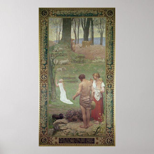 Poster L'enfance de St. Genevieve (Devant)