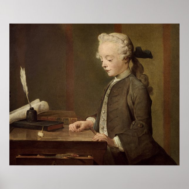 Poster L'enfant avec un tétotum (Devant)