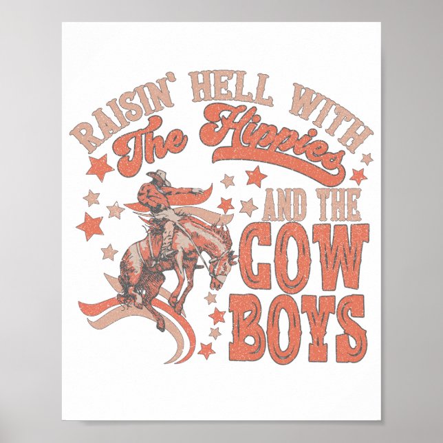 Poster L'enfer des hippies et des cowboys (Devant)