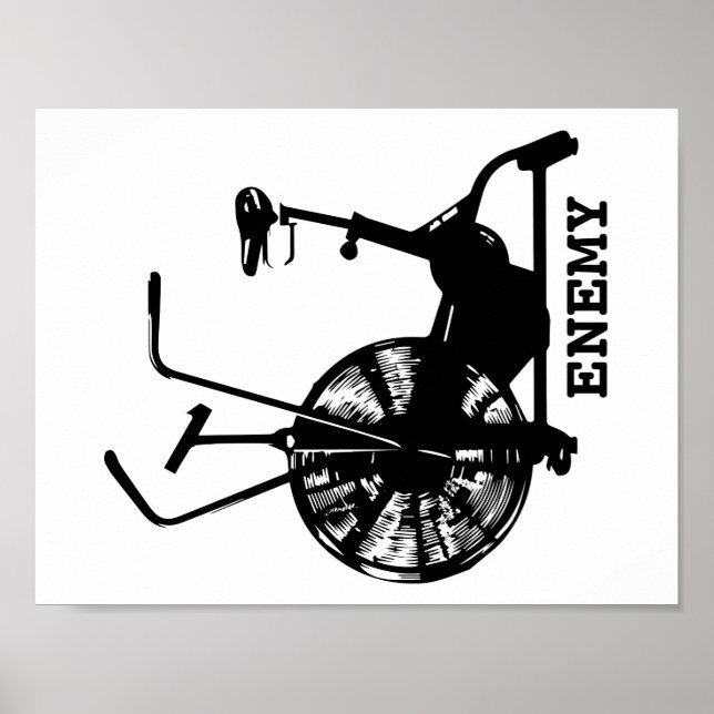 Poster L'ennemi du vélo aérien (Devant)