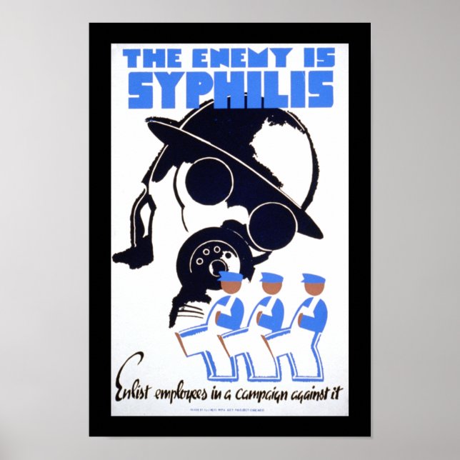 Poster L'ennemi est la syphilis (Devant)