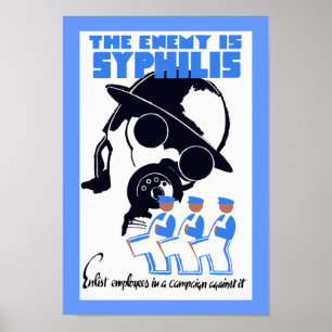 Poster L'ennemi est syphilis