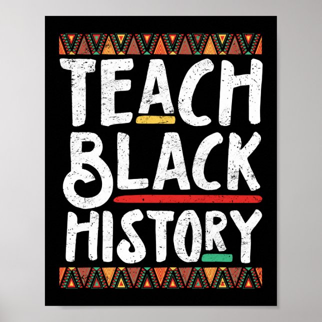 Poster L'enseignant enseigne le Mois de l'histoire noire (Devant)