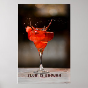 Poster Lent est suffisant : éclaboussure d'art de cocktai