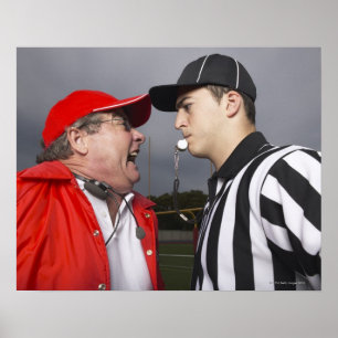 Poster L'entraîneur crie à l'arbitre