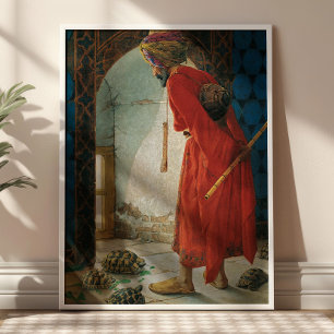 Poster L'entraîneur de tortues par Osman Hamdi Bey Vintag