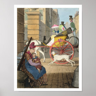 Poster L'entrée de chariot, de 'vingt-quatre sujets,