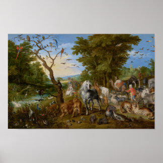 Poster L'entrée des animaux dans l'arche de Noé (1613)