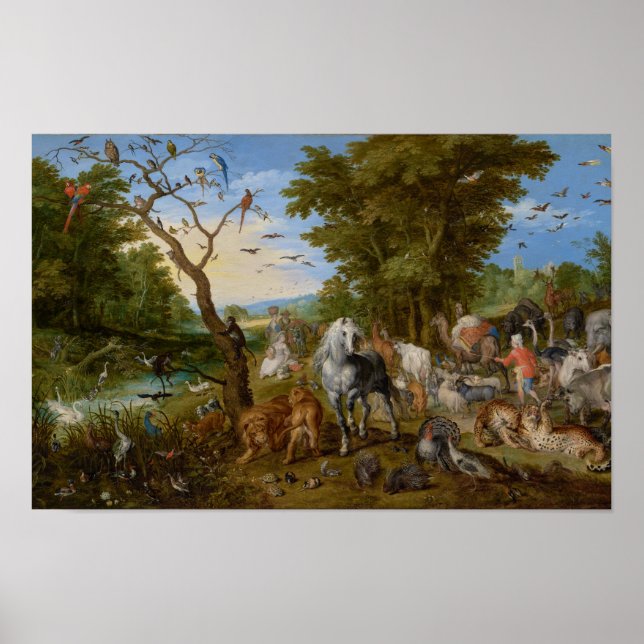 Poster L'entrée des animaux dans l'arche de Noé (1613) (Devant)