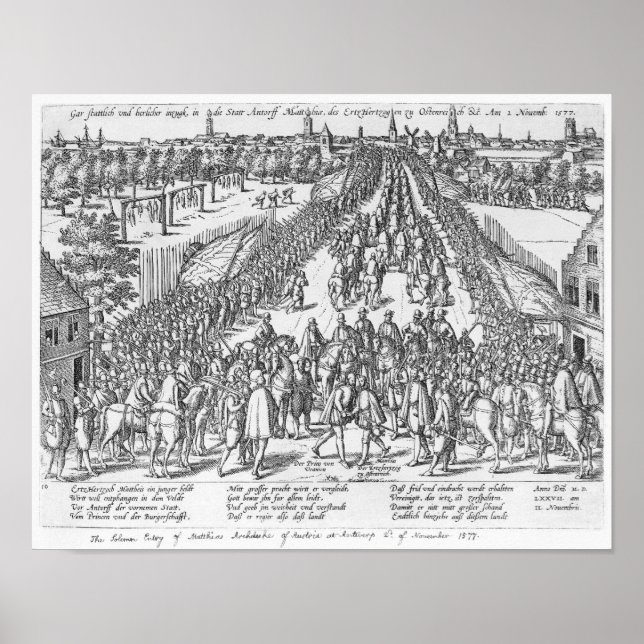 Poster L'entrée solennelle de Matthias (Devant)