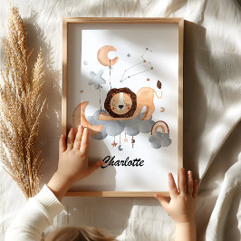 Poster Leo Baby - Votre petite infirmière Lion Zodiac