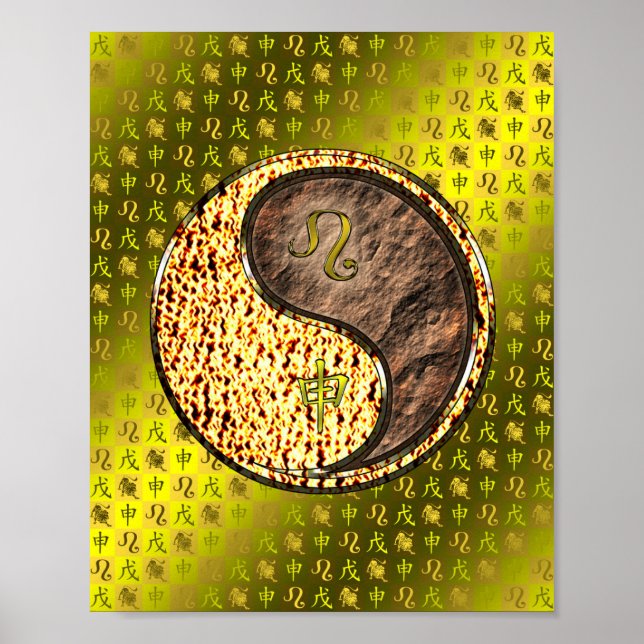 Poster Léo et singe de la Terre (Devant)