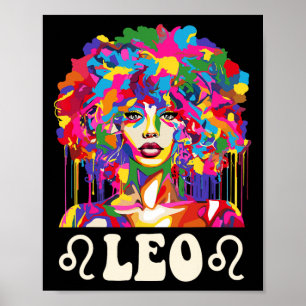 Poster Léo Fille noire Afro-américaine Femme Art Annivers
