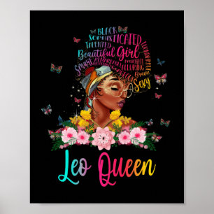 Poster Leo Queen Black Femmes Persistent Belle