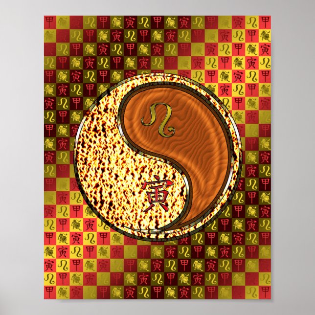 Poster Leo & Wood Tiger (Devant)