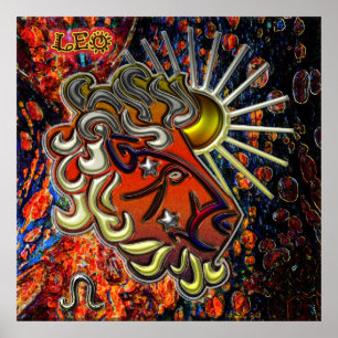 Poster Leo Zodiac Art