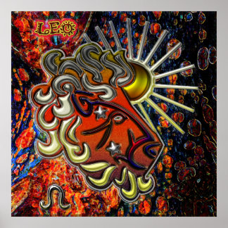 Poster Leo Zodiac Art