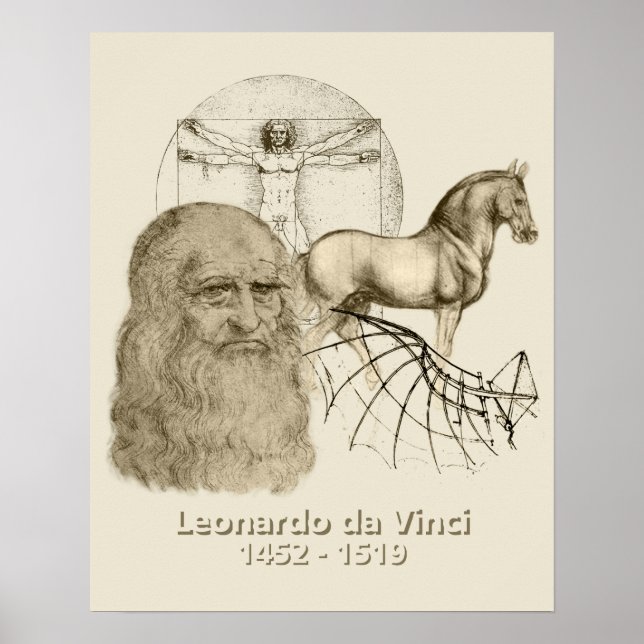 Poster Léonard de Vinci (Devant)