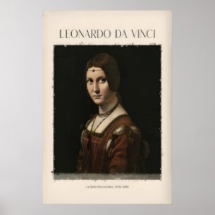 Poster Leonardo da Vinci La Belle Ferronnière490s