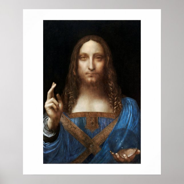 POSTER : LEONARDO DA VINCI : SALVATOR MUNDI (Devant)