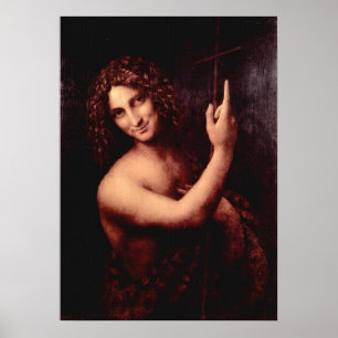 Poster Leonardo Da Vinci St. Jean le Baptiste