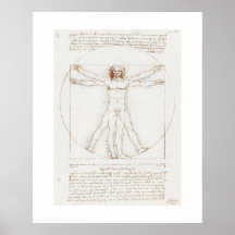 POSTER: LEONARDO DA VINCI: VITRUVIER