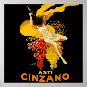 Poster Leonetto Cappiello Cinzano Cocktail Publicité