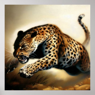 Poster Leopard (12) Chat sauvage