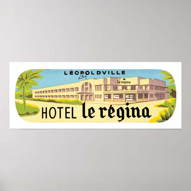 Poster Leopoldville Hotel Le Regina (Devant)
