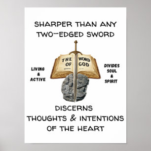 Poster L'épée apologétique du Seigneur Écriture