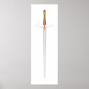 Poster L'épée de l'affiche d'esprit (12 x 36)