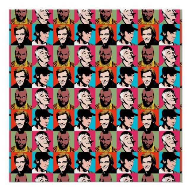 Poster L'équipe A inspiré la conception de caractères Ret (Devant)