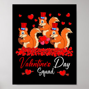 Poster L'équipe de la Saint-Valentin Trois Écureuils Mign