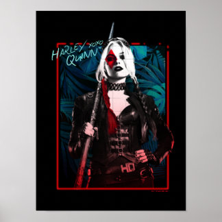 Poster L'équipe du suicide | Harley Quinn & Green Ferns