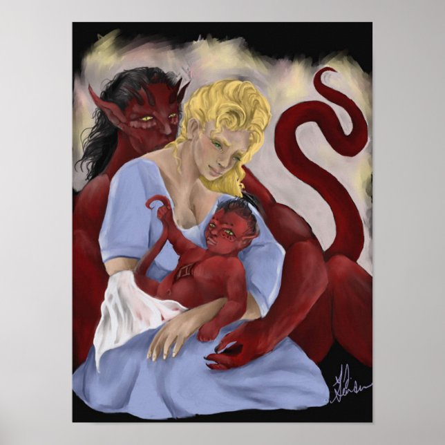 Poster Lerix, Cara et Evol (Devant)