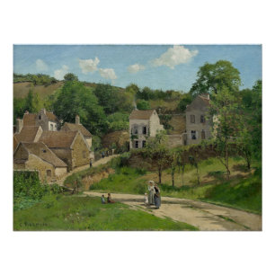 Poster L'Ermitage de Pontoise Camille Pissarro