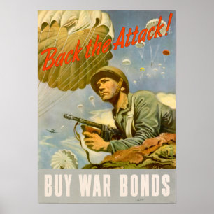Poster Les 2ème guerre mondiale contre l'attaque