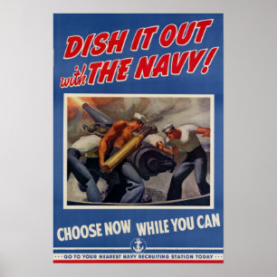 Poster Les 2ème guerre mondiale le dégustent avec la Mari