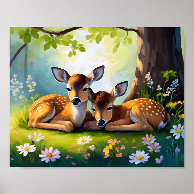 Poster Les 4 de Baby Fawn (Devant)
