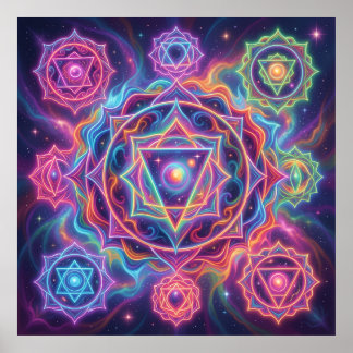 Poster Les 7 Chakras´10