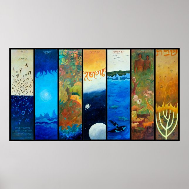 Poster Les 7 jours de la création par @foucrasart (Devant)