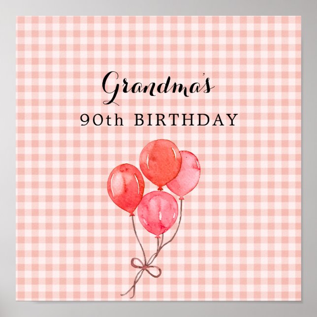 Poster Les 90 ans de grand-mère (Devant)