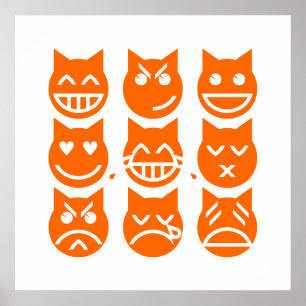 Poster Les 9 vies du chat Emoji