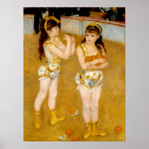 Poster Les acrobates de Renoir au Cirque Fernando (1879)