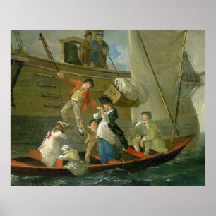 Poster Les Adieux d'un Marin Marié, v.1800 (huile sur pan