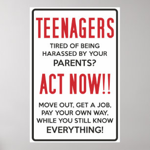 Poster Les adolescents, fatigués d'être harcelés ? Agisse