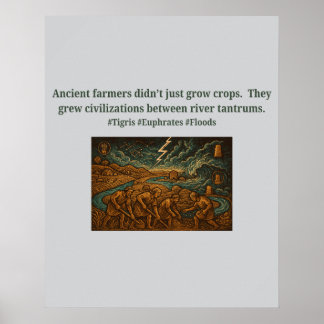 Poster Les agriculteurs anciens...les colères de la riviè