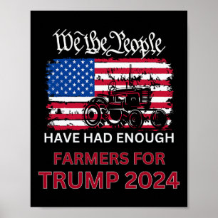 Poster Les Agriculteurs Républicains Pour Trump 2024 Nous